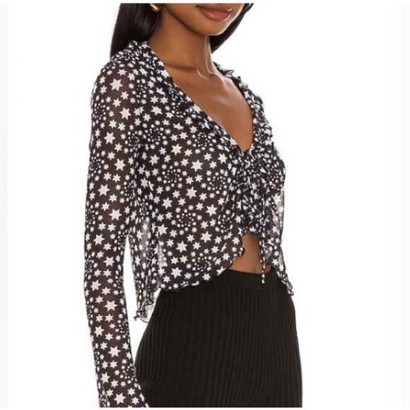 Free People Marne Mesh Star Top - Picture 3 of 9